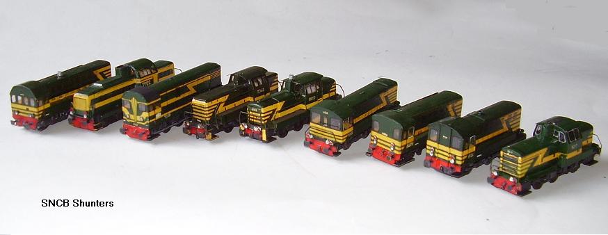 Lineup: shunters from the 50/60´s