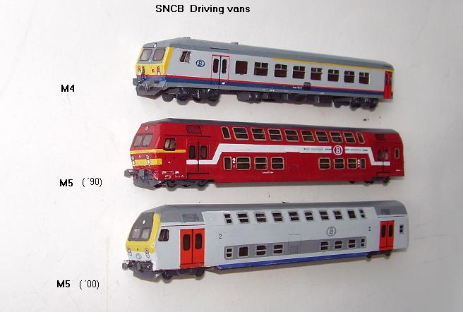 SNCB driving vans: M4,  M5