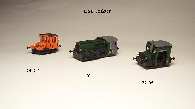 DSB Traktor 56-57,  70,  och 72-85