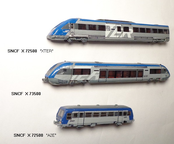 SNCF X 72500,  SNCF X 73500,  SNCF X 97150