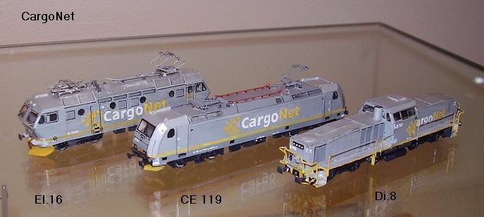 CargoNet El.16,  CargoNet CE 119,  CargoNet Di.8
