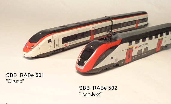 SBB RABe 501 (Giruno),  SBB RABe 502 (Twindexx)