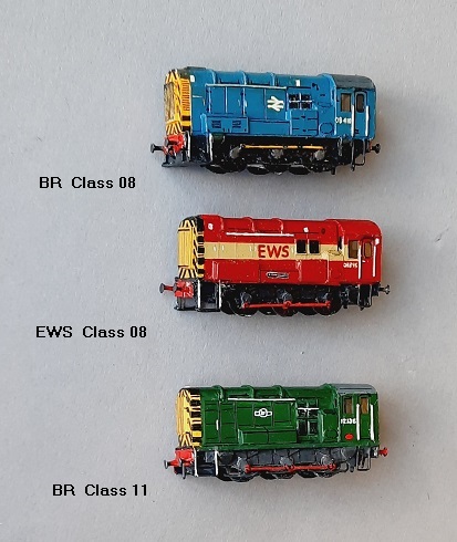 BR Class 08,  EWS Class 08,  BR Class 11