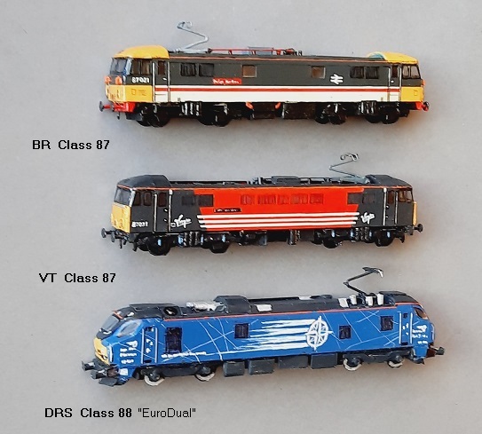 BR Class 87,  VT Class 87,  DRS Class 88 (´EuroDual´)