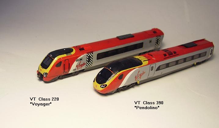 British locomotives and multiple units, in scale 1:160 (N)