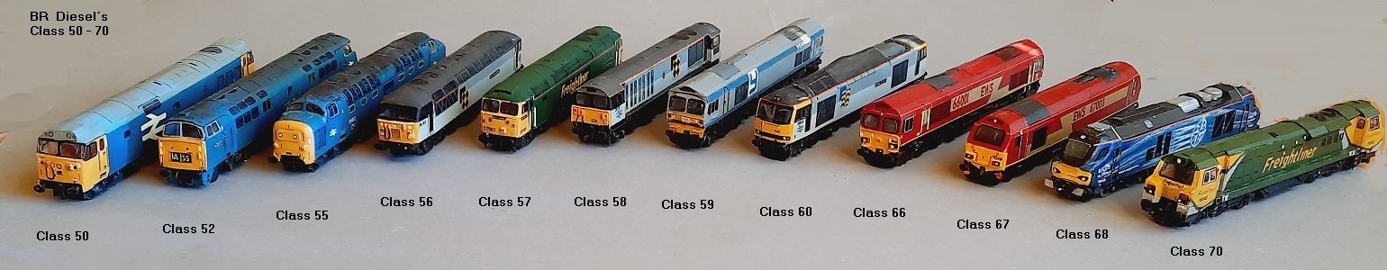 BR Diesel´s, Class 50 - Class 70