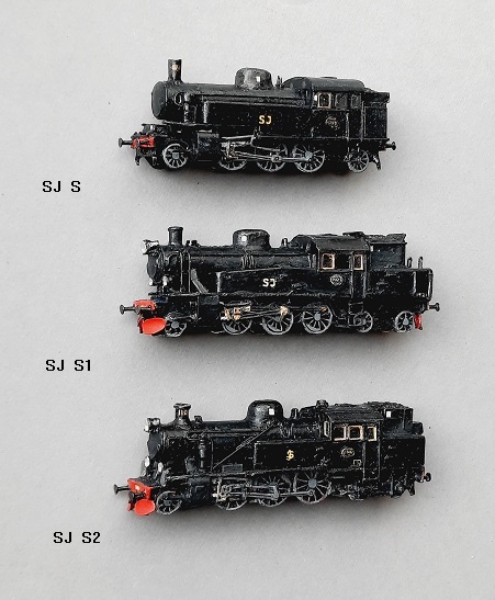 Steam loco´s (from 1900):   SJ S,   SJ S1,   SJ S2