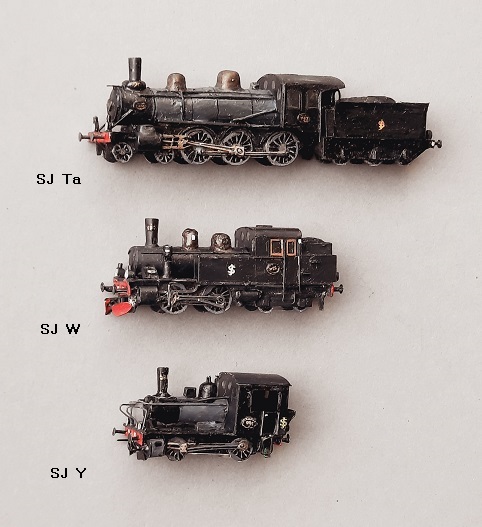 Steam loco´s (from 1900):   SJ Ta,   SJ W,   SJ Y