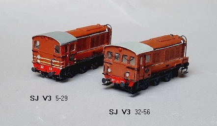 SJ V3 (two variants of cab´s)