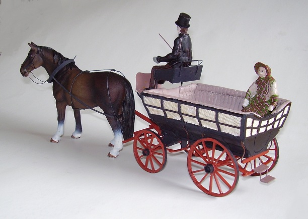 Scale  1:25:  Horse bus (1840), so-called ´Wurst´