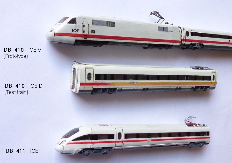DB 410 (ICE V),  DB 410 (ICE D),  DB 411 (ICE-T)