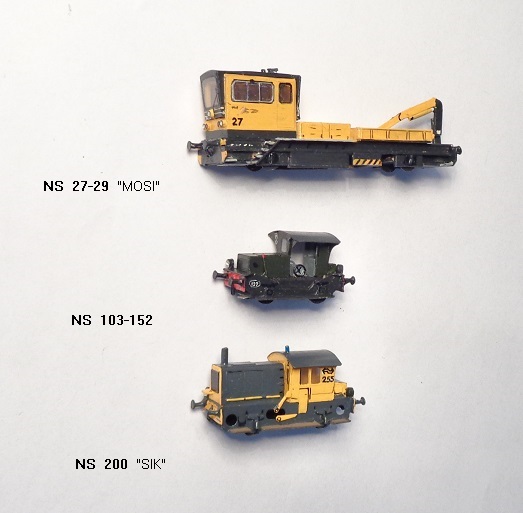 NS 27-29 (´MOSI´),   NS 103-152,   NS 200 (´SIK´)