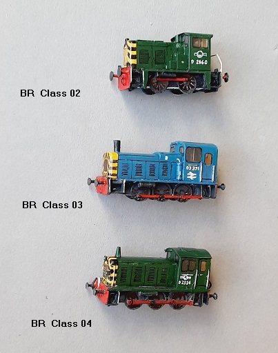 BR Class 02,  BR Class 03,  BR Class 04