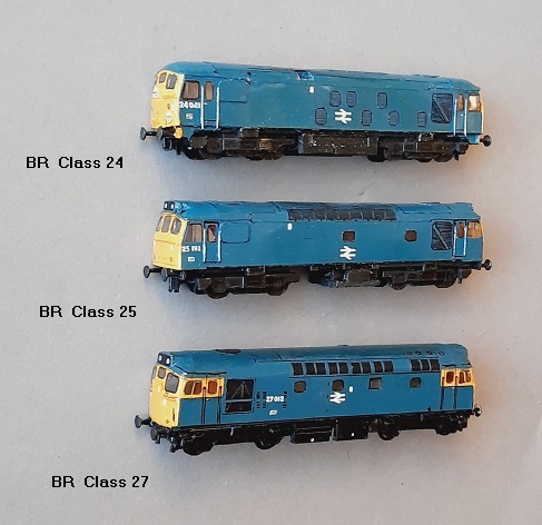 BR Class 24,  BR Class 25,  BR Class 27