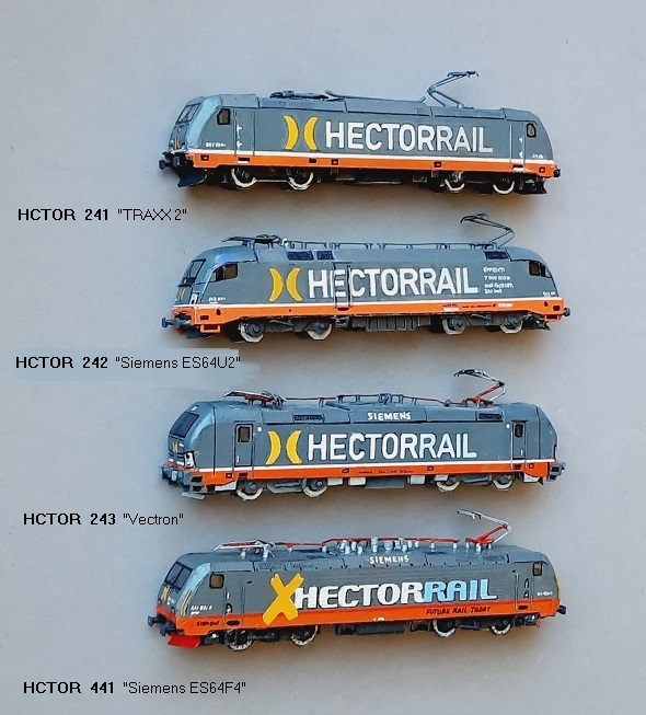 Hector Rail 241,  Hector Rail 242,  Hector Rail 243,  Hector Rail 441