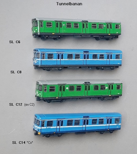 SL C6,   SL C8,   SL C12,   SL C14  (Tunnelbanan)