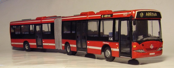 Skala 1:50:  SL  Scania Omnilink ledbuss, nya utförandet