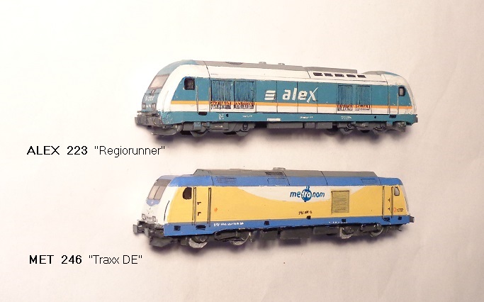 ALEX 223 (Regiorunner),  MET 246 (Traxx DE)